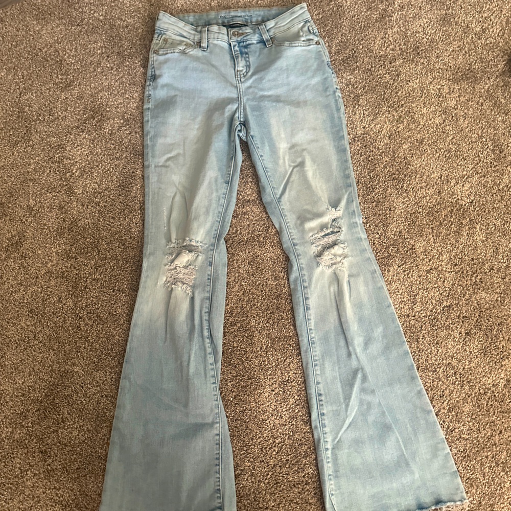 Womens INC mid rise flare jeans